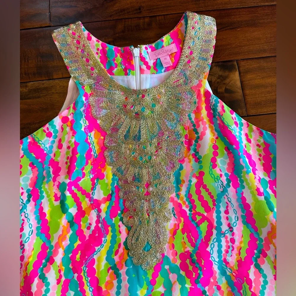 Lilly Pulitzer Cadence Silk Swing Dress size XS NWOT - Picture 3 of 4
